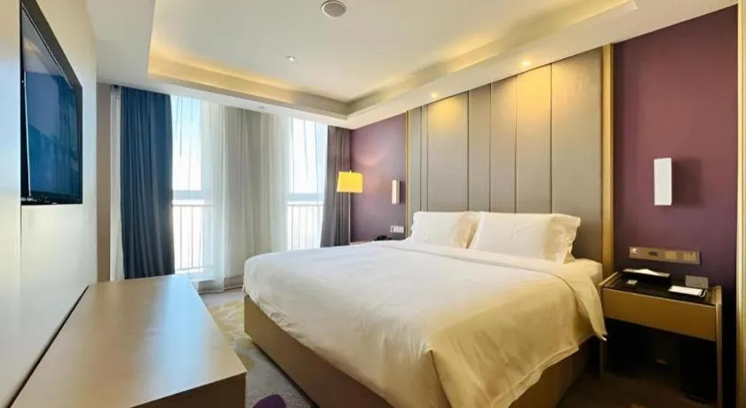 Bed in Lavande Hotels Tianjin Huaming Binhai International Airport