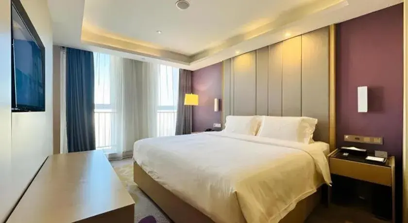 Bed in Lavande Hotels Tianjin Huaming Binhai International Airport Bed in Lavande Hotels Tianjin Huaming Binhai International Airport