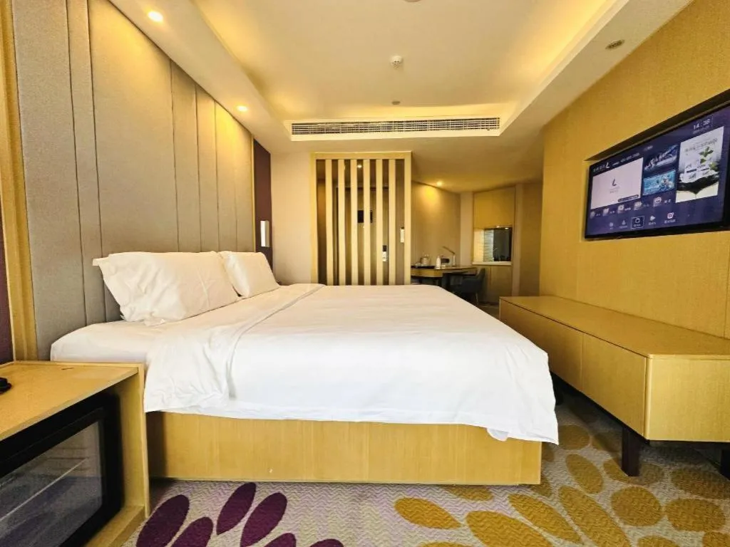 Bed in Lavande Hotels Tianjin Huaming Binhai International Airport