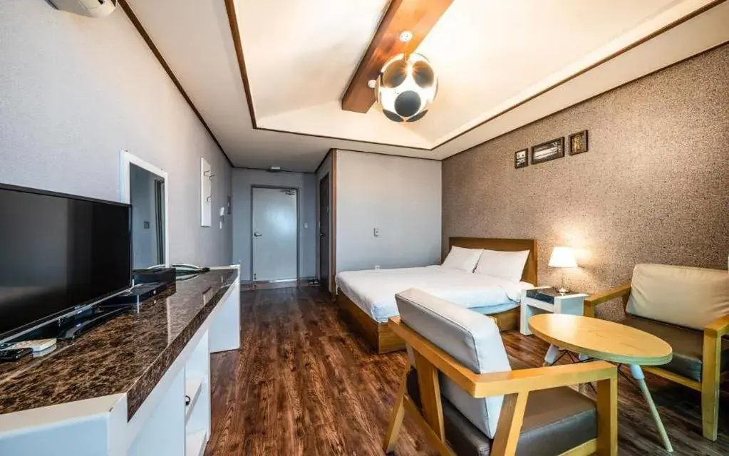 Bed in Woorim Hotel Bed in Woorim Hotel