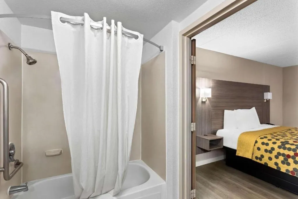 Bed in Econo Lodge Willowbrook