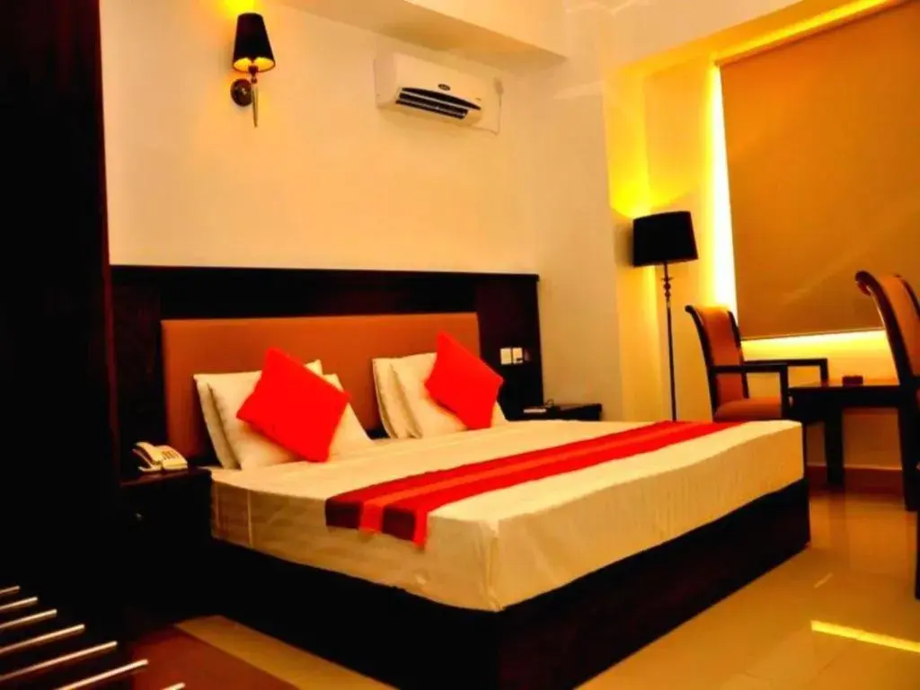 Bed in Sai Sea City Hotel Bed in Sai Sea City Hotel