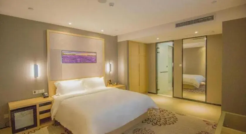 Bed in Lavande Hotel Guangzhou Tianhe Sports West Road Subway Station Bed in Lavande Hotel Guangzhou Tianhe Sports West Road Subway Station