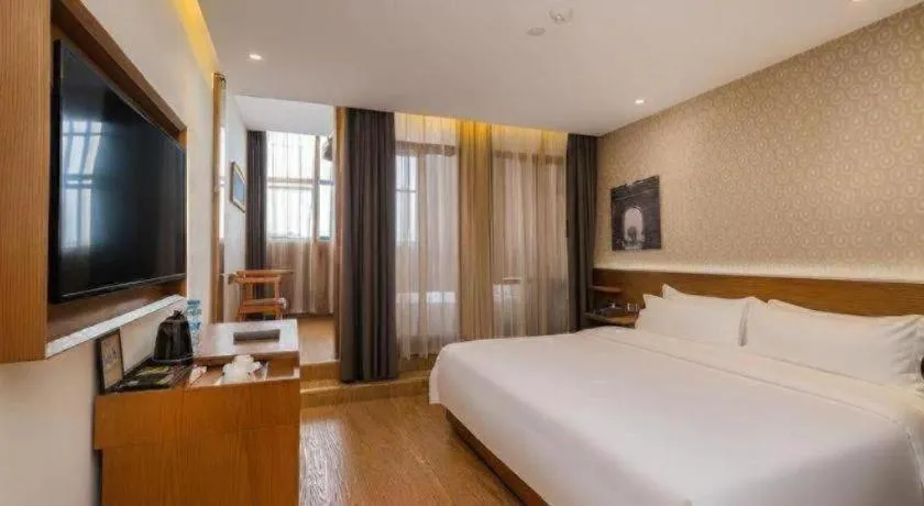 Bed in James Joyce Xi'an West Chang'an Ave University Twon