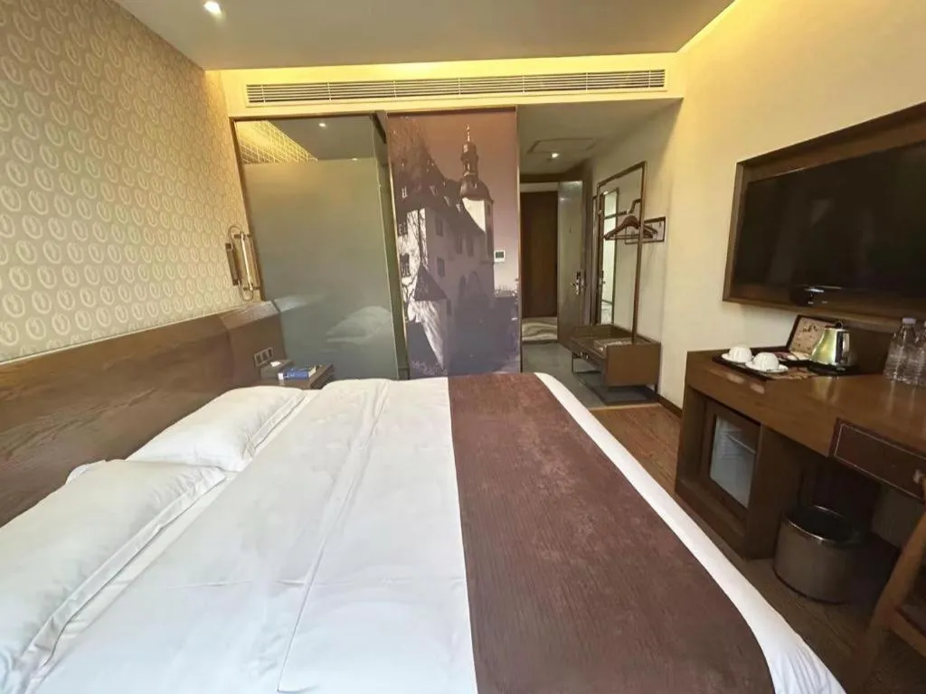 Bed in James Joyce Xi'an West Chang'an Ave University Twon