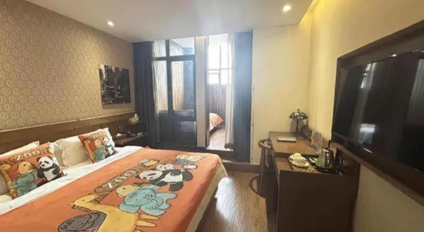 Bed in James Joyce Xi'an West Chang'an Ave University Twon