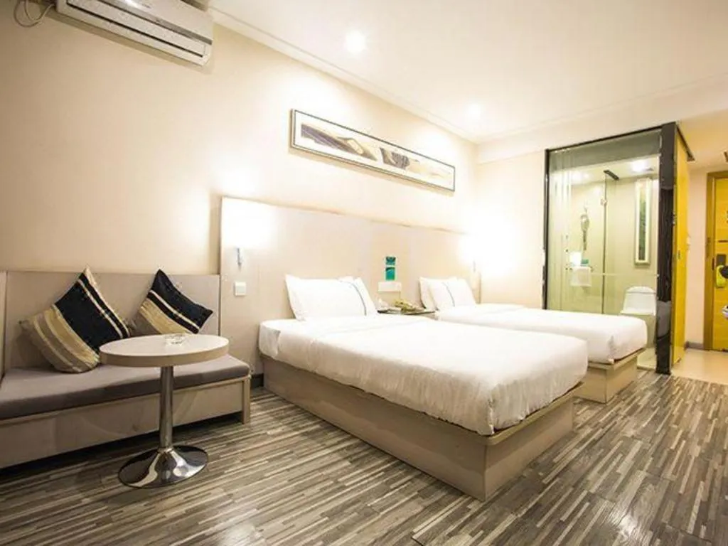 Bed in City Comfort Inn Nanning Guangxi University Xiuling Road Metro Station