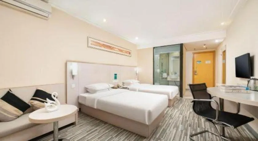 Bed in City Comfort Inn Nanning Guangxi University Xiuling Road Metro Station