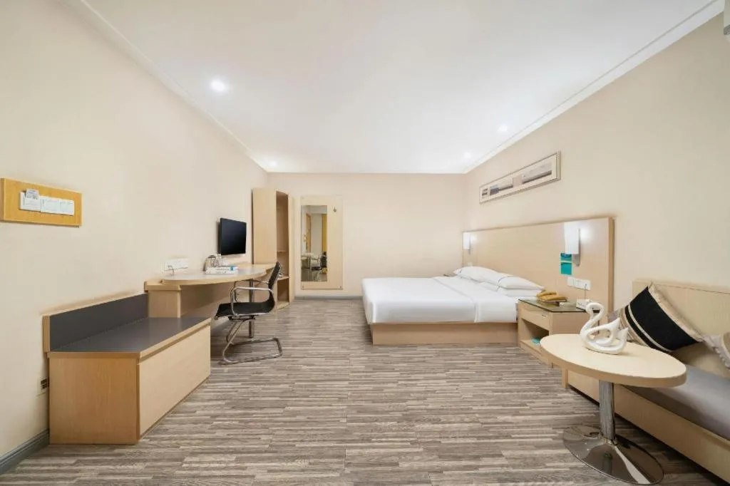 Bed in City Comfort Inn Nanning Guangxi University Xiuling Road Metro Station