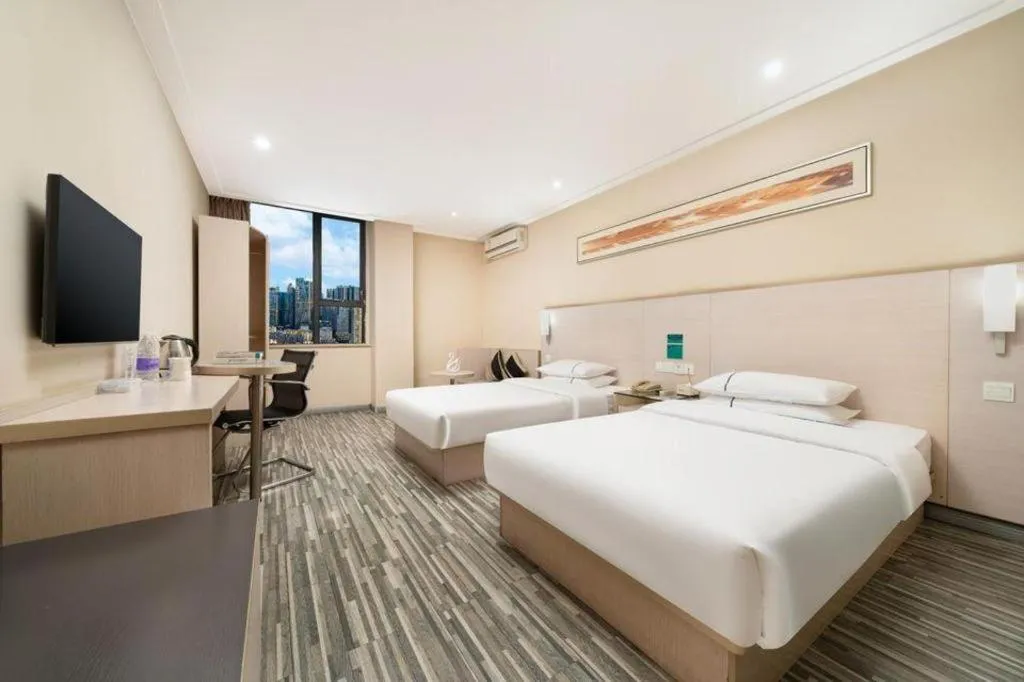 Bed in City Comfort Inn Nanning Guangxi University Xiuling Road Metro Station