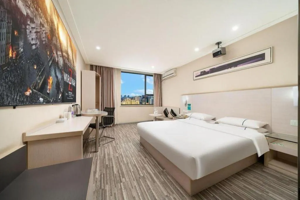 Bed in City Comfort Inn Nanning Guangxi University Xiuling Road Metro Station