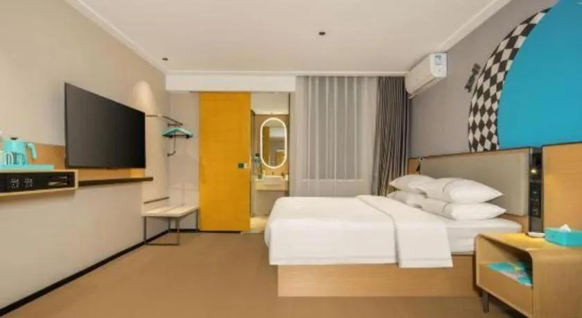 Bed in City Comfort Inn Nanning Guangxi University Xiuling Road Metro Station