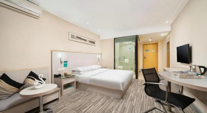 Bed in City Comfort Inn Nanning Guangxi University Xiuling Road Metro Station