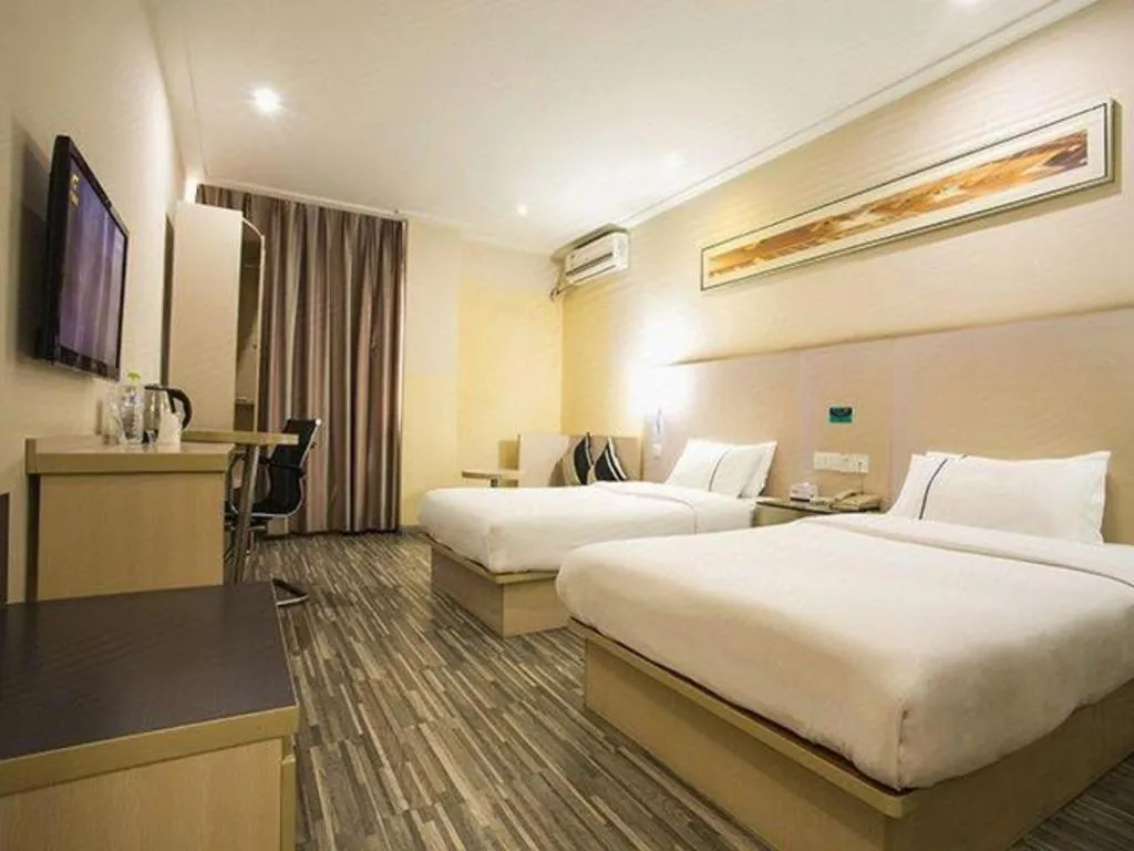 Bed in City Comfort Inn Nanning Guangxi University Xiuling Road Metro Station
