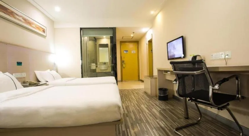 Bed in City Comfort Inn Nanning Guangxi University Xiuling Road Metro Station