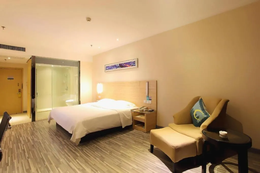 Bed in City Comfort Inn Jingzhou Ancient City Taiyue Road
