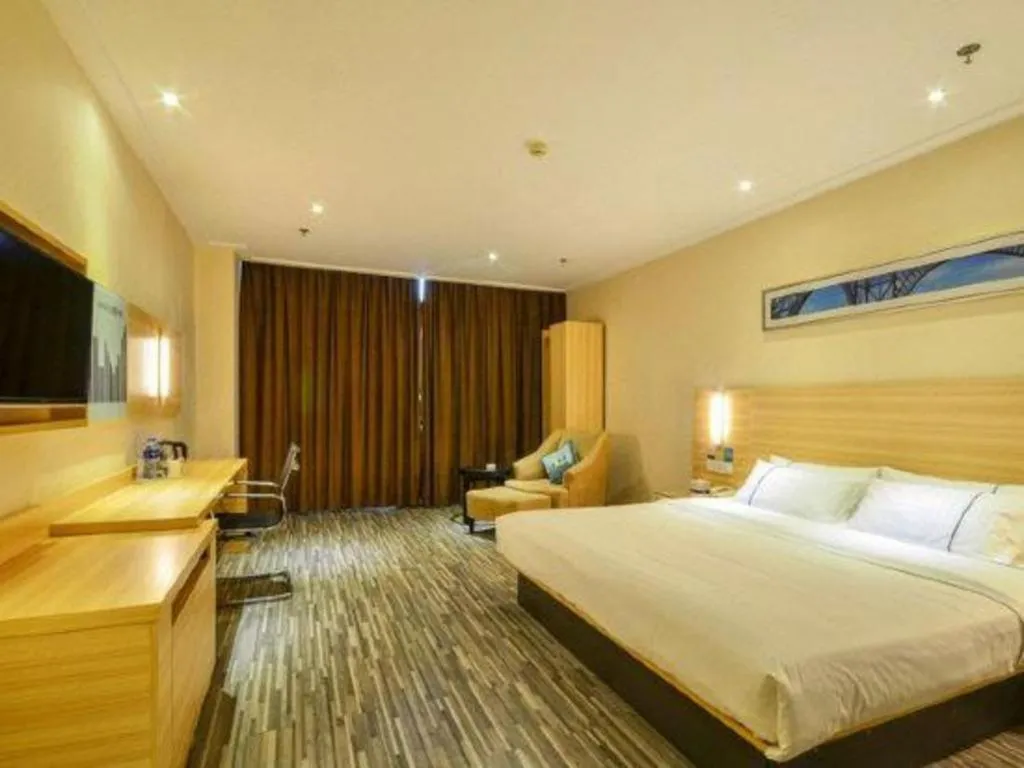 Bed in City Comfort Inn Jingzhou Ancient City Taiyue Road