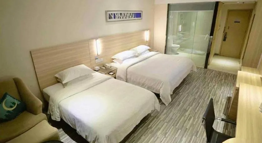 Bed in City Comfort Inn Jingzhou Ancient City Taiyue Road