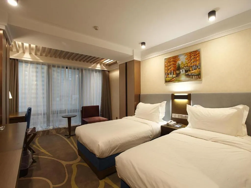 Bed in Dalian Bohai Pearl Hotel