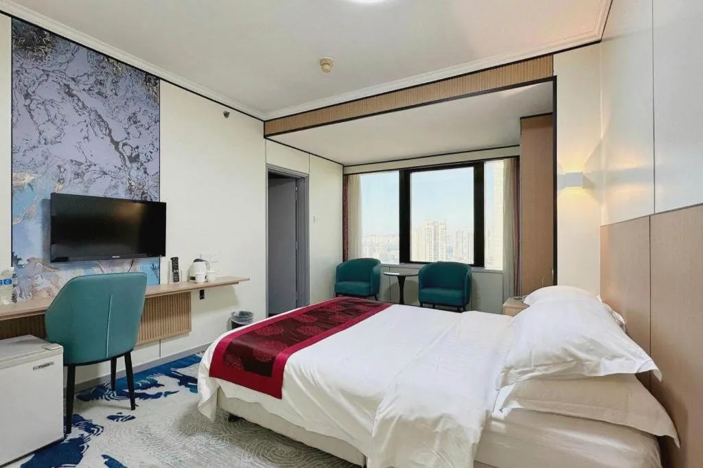 Bed in Dalian Bohai Pearl Hotel