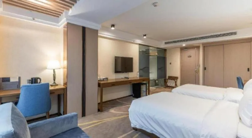 Bed in Dalian Bohai Pearl Hotel