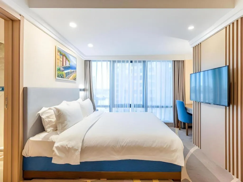 Bed in Dalian Bohai Pearl Hotel