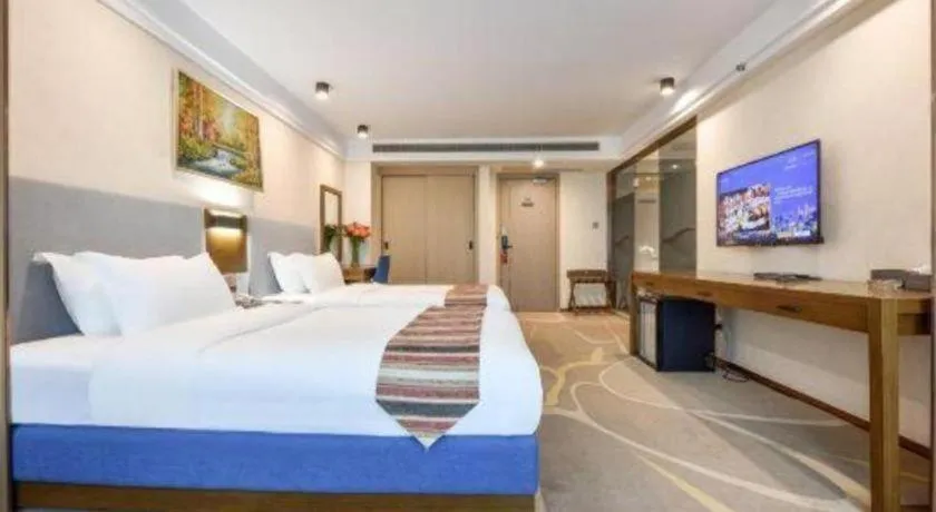 Bed in Dalian Bohai Pearl Hotel