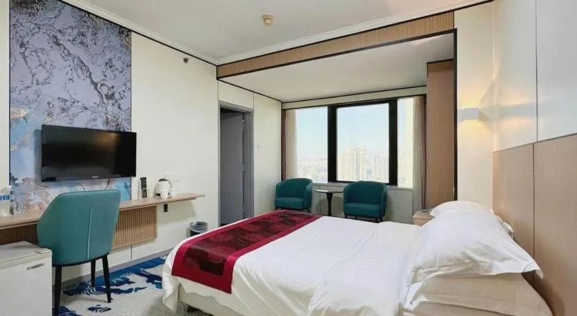 Bed in Dalian Bohai Pearl Hotel