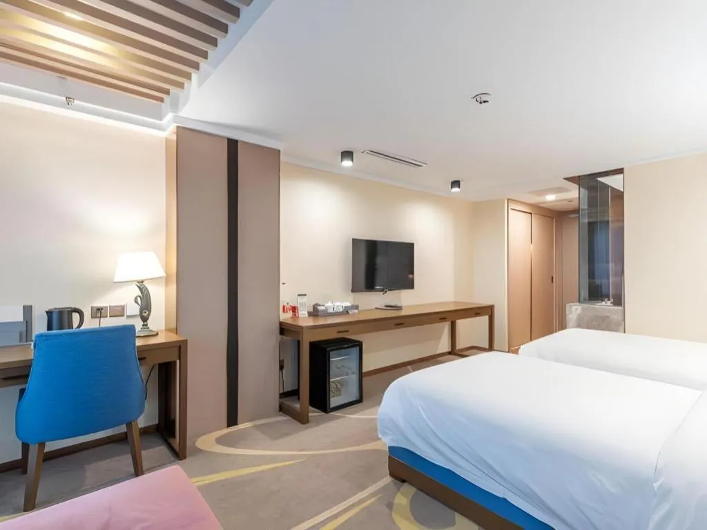 Bed in Dalian Bohai Pearl Hotel