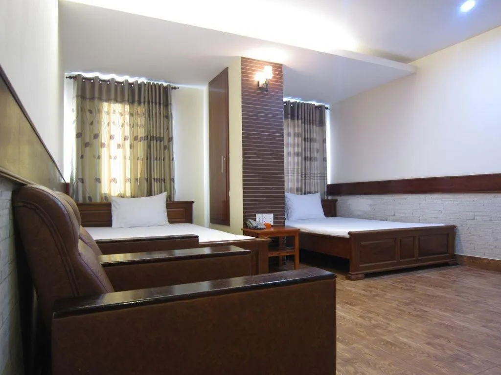 Bed in Melody Viet Hotel