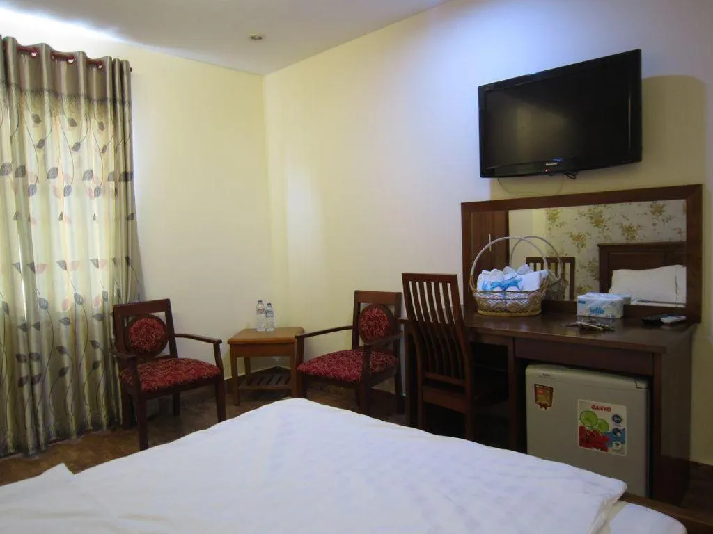 Bed in Melody Viet Hotel