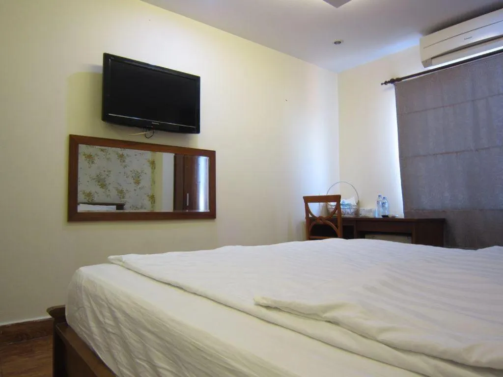 Bed in Melody Viet Hotel