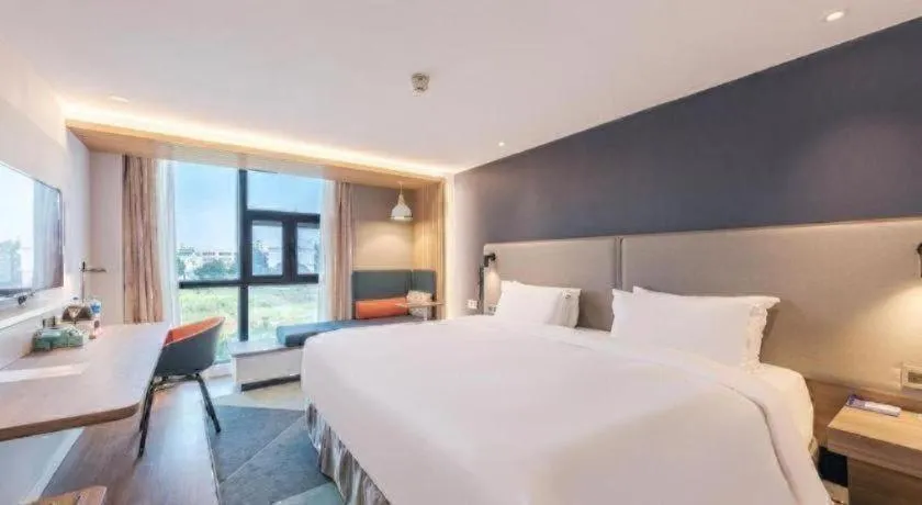 Bed in Holiday Inn Express Tianjin Dongli By IHG