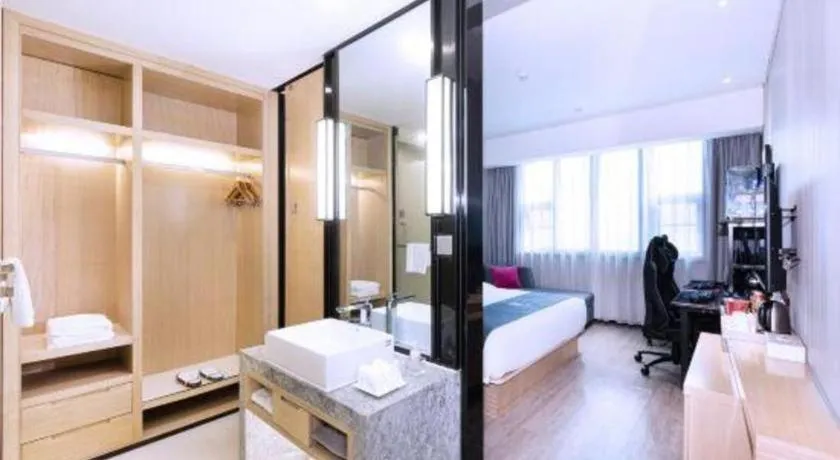 Bed in Echarm Hotel Nanning Nationalities Square Metro Station