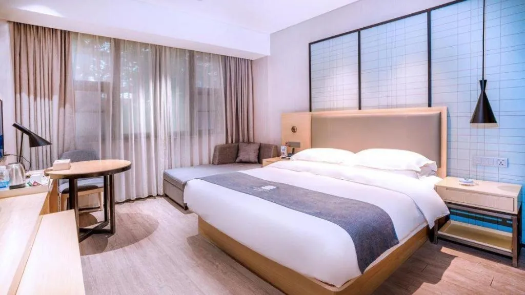 Bed in Echarm Hotel Nanning Nationalities Square Metro Station