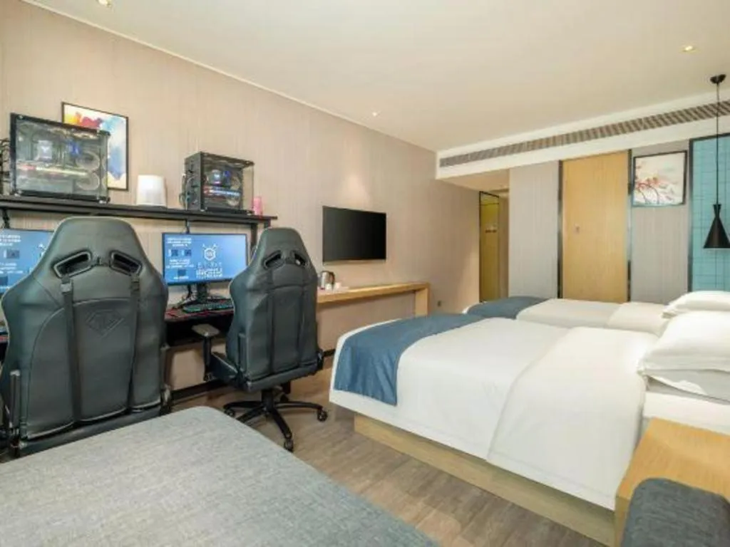 Bed in Echarm Hotel Nanning Nationalities Square Metro Station