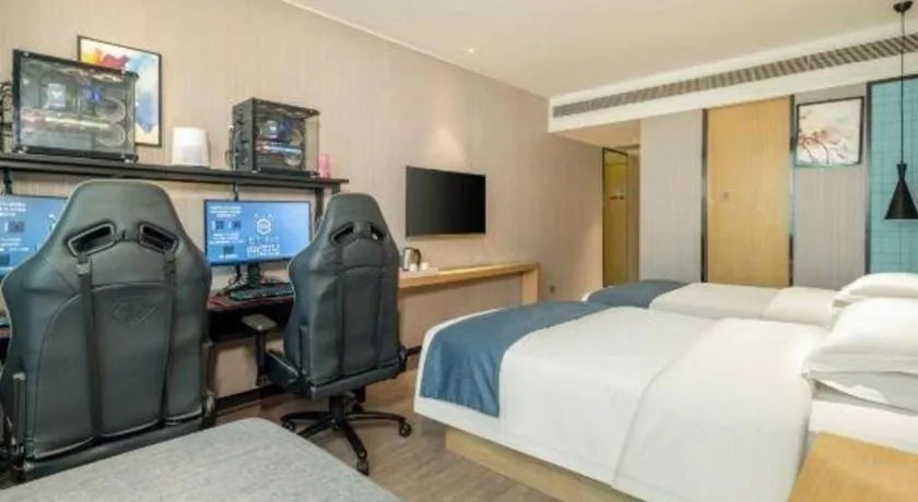 Bed in Echarm Hotel Nanning Nationalities Square Metro Station