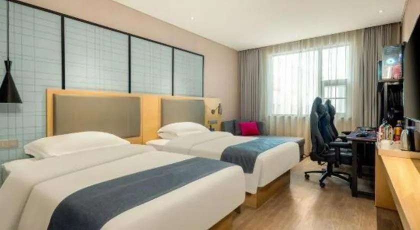 Bed in Echarm Hotel Nanning Nationalities Square Metro Station