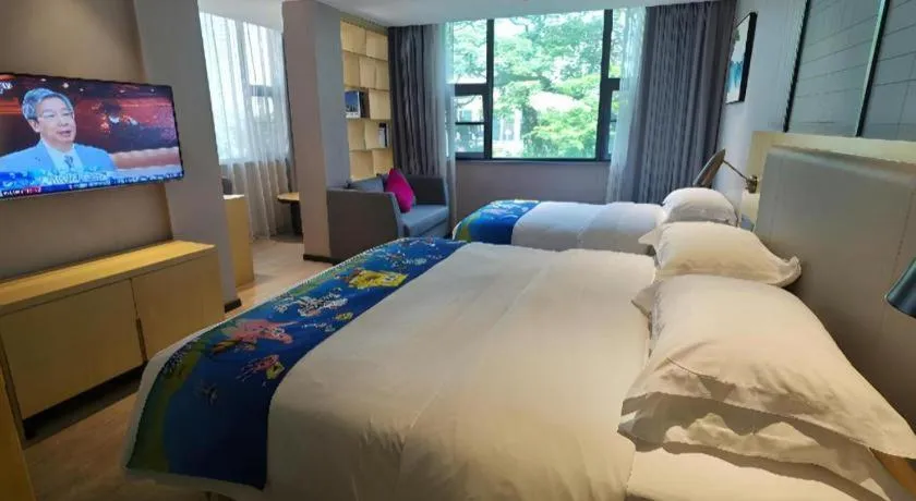 Bed in Echarm Hotel Nanning Nationalities Square Metro Station