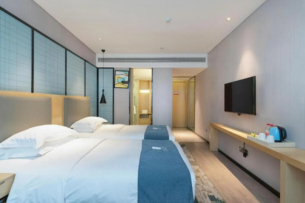 Bed in Echarm Hotel Nanning Nationalities Square Metro Station