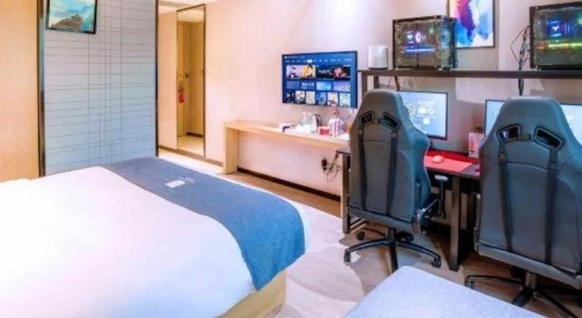 Bed in Echarm Hotel Nanning Nationalities Square Metro Station