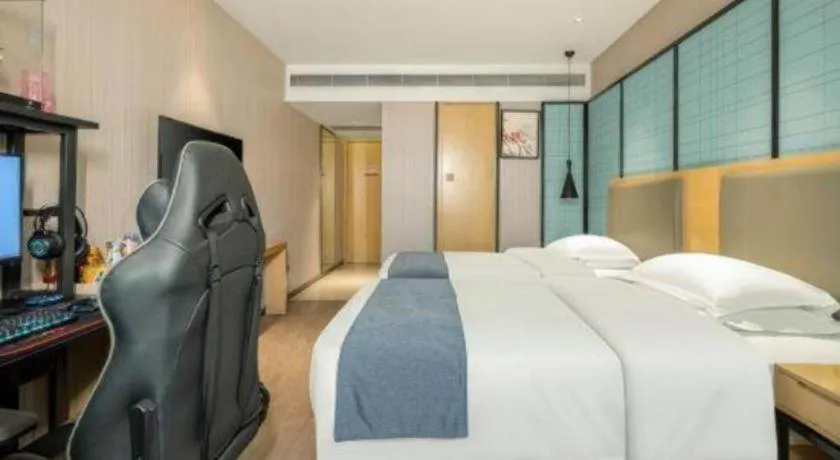 Bed in Echarm Hotel Nanning Nationalities Square Metro Station