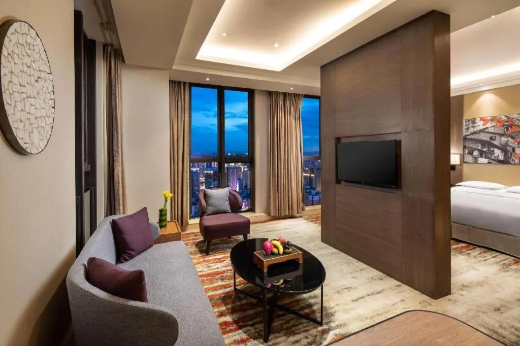 Bed in Ramada Encore by Wyndham Chongqing Yubei