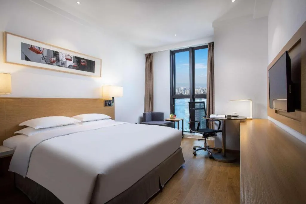 Bed in Ramada Encore by Wyndham Chongqing Yubei