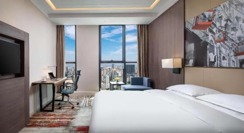 Bed in Ramada Encore by Wyndham Chongqing Yubei