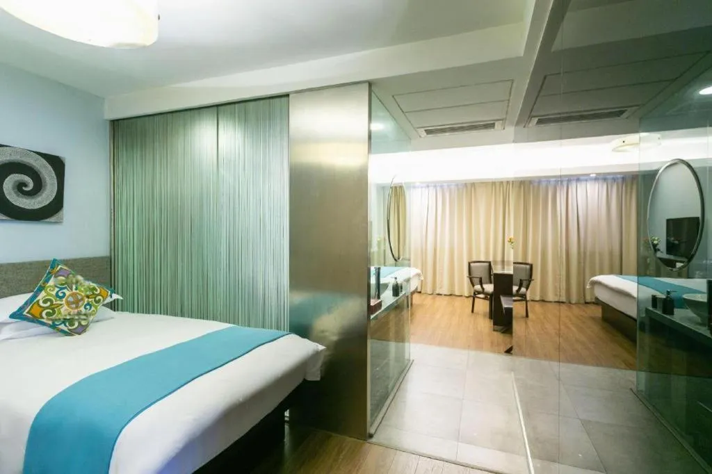 Bed in SSAW Boutique Hotel Shaoxing Ancient Town