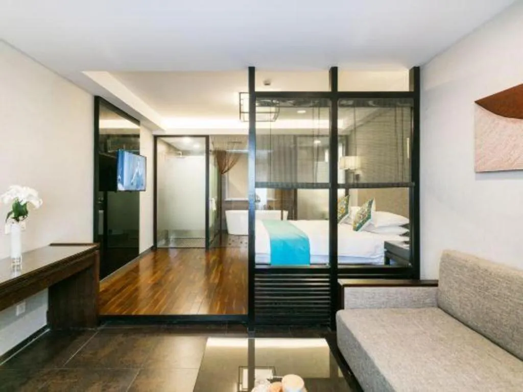 Bed in SSAW Boutique Hotel Shaoxing Ancient Town