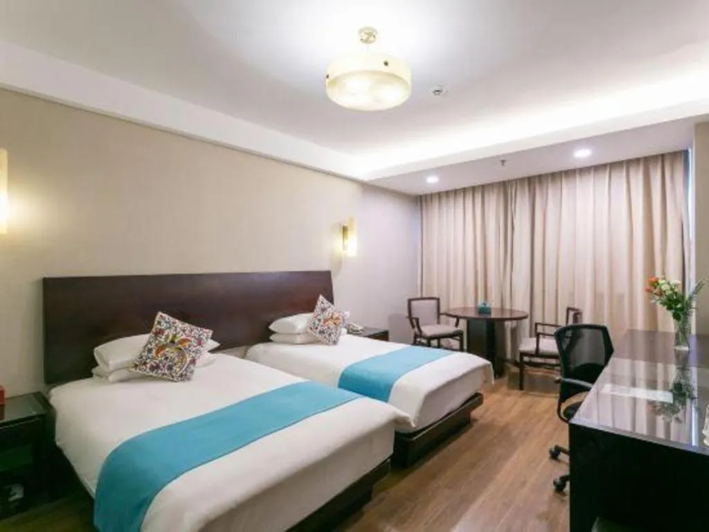 Bed in SSAW Boutique Hotel Shaoxing Ancient Town