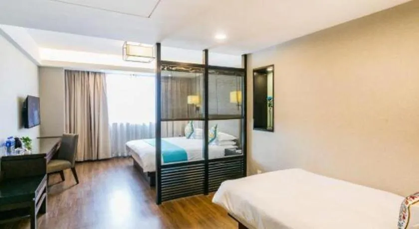 Bed in SSAW Boutique Hotel Shaoxing Ancient Town