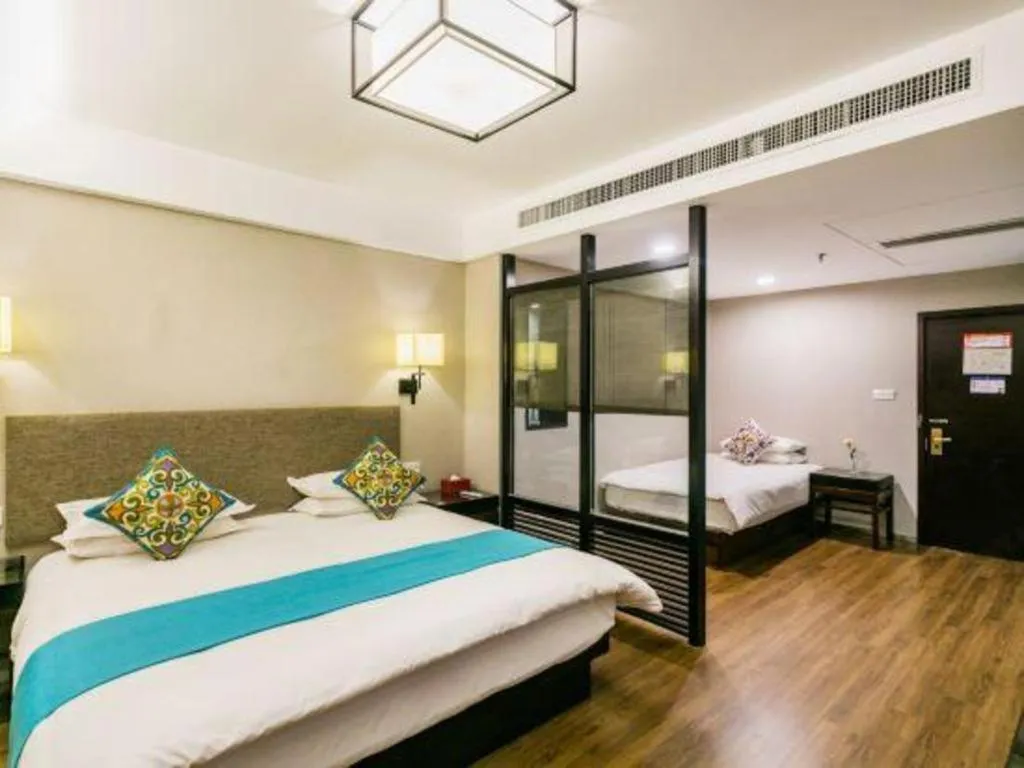 Bed in SSAW Boutique Hotel Shaoxing Ancient Town